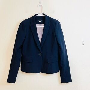 Tommy Hilfiger One Button Long Sleeve Blazer Suit Jacket 4 Blue